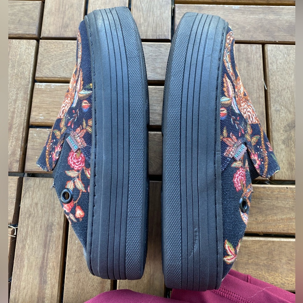 FARM RIO Eclectic Bohemian Monkey slip on platform clogs - Picture 6 of 8